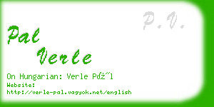 pal verle business card